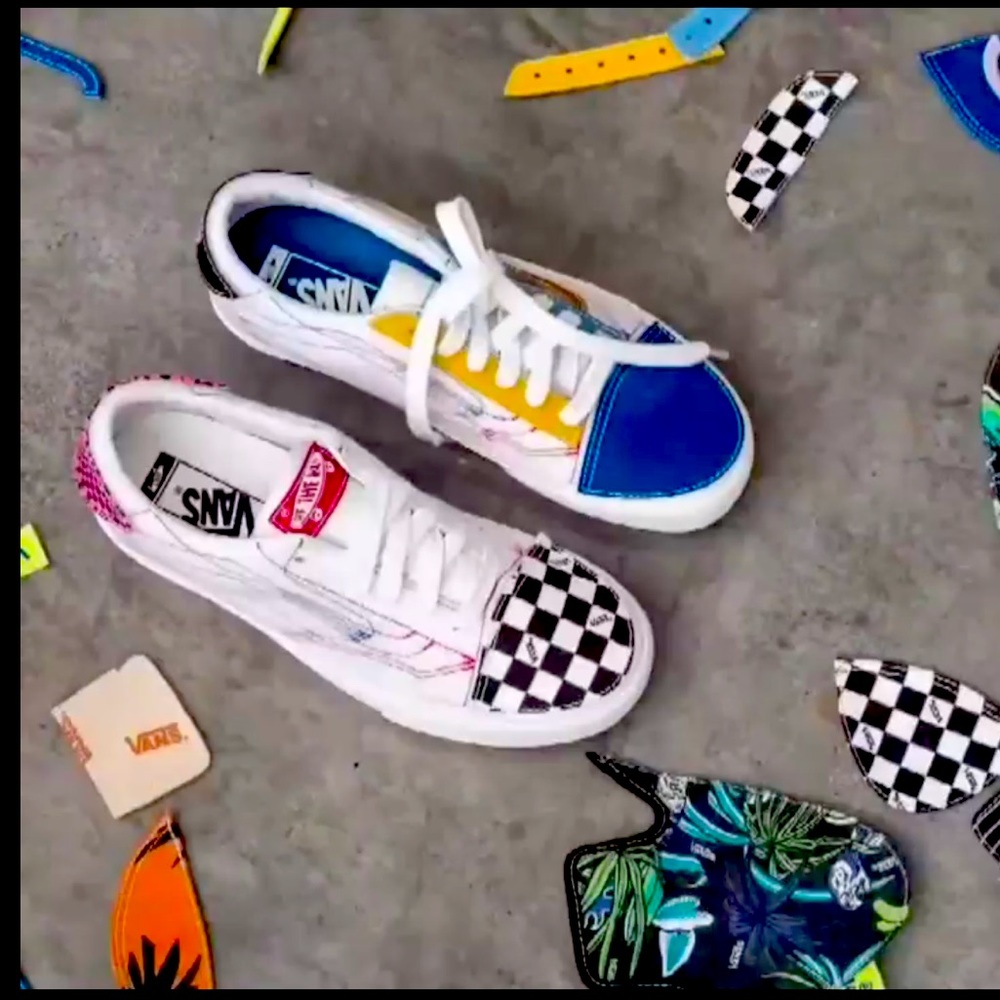 NWT VANS x Taka Hayashi DIY VLT LX Marshmallow Sneakers